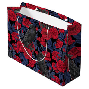 Grand Sac Cadeau Le secret de Raven. Illustration gothique sombre e