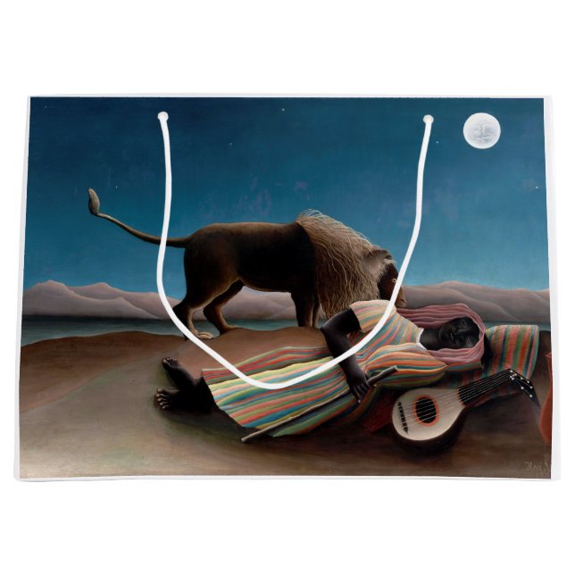 Grand Sac Cadeau Le Tsigane endormi, Henri Rousseau (Devant)