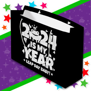 Grand Sac Cadeau Leap Day Leaper 2024 est mon année fév 29 annivers