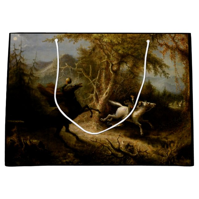 Grand Sac Cadeau Légende du Fantôme d'Halloween du Cavalier sans Tê (Devant)