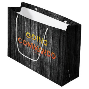 Grand Sac Cadeau L'énergie brute de SlipperyJoe's allant commando d