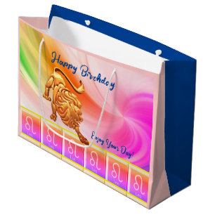 Grand Sac Cadeau Leo - Anniversaire Zodiac