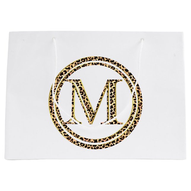 Grand Sac Cadeau Leopard M (Devant)