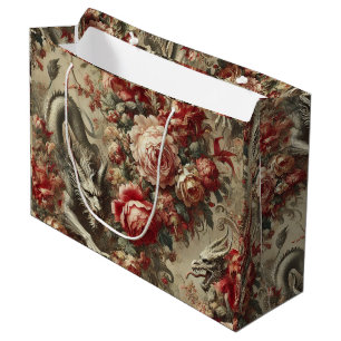 Grand Sac Cadeau L'épais écarlate - Design mythique gothique