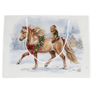 Grand Sac Cadeau L'équipe de Noël avec Maggie et Nari