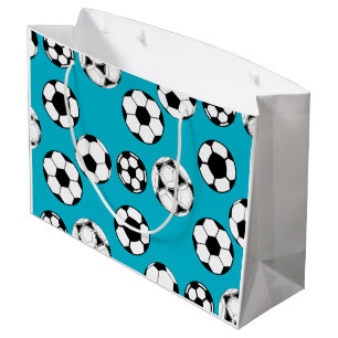 Grand Sac Cadeau Les ballons de football de motif des football  