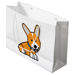 Grand Sac Cadeau Les Corgis de corgi poursuivent le Pembroke