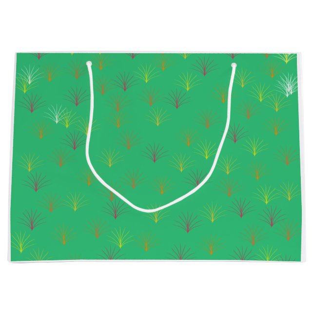 Grand Sac Cadeau Les Feuilles en chute d'automne (Devant)