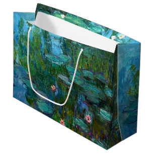 Grand Sac Cadeau Les nymphéas de Claude Monet
