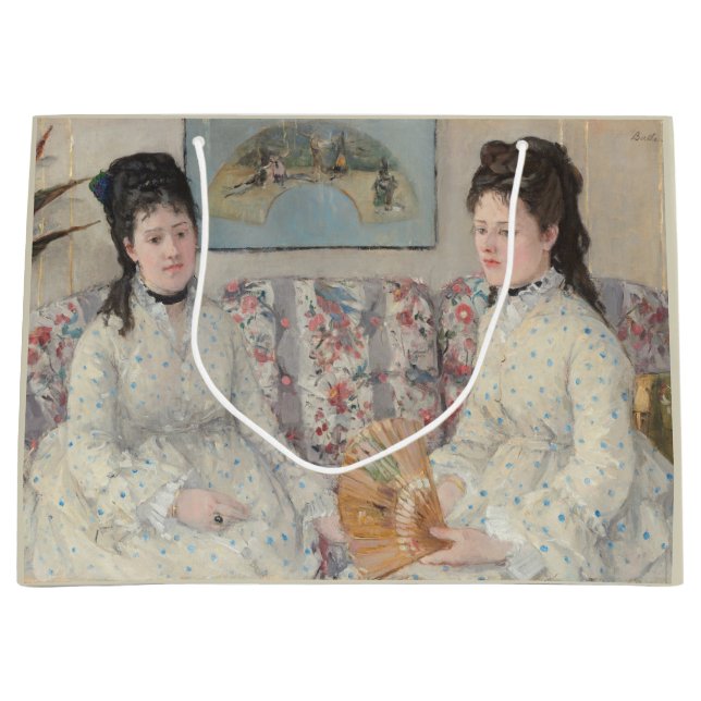 Grand Sac Cadeau Les Soeurs (par Berthe Morisot) (Devant)