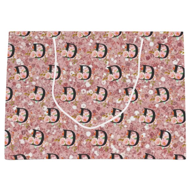 Grand Sac Cadeau Letter D (Devant)