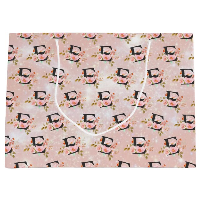 Grand Sac Cadeau Letter E Large Gift Bag (Devant)