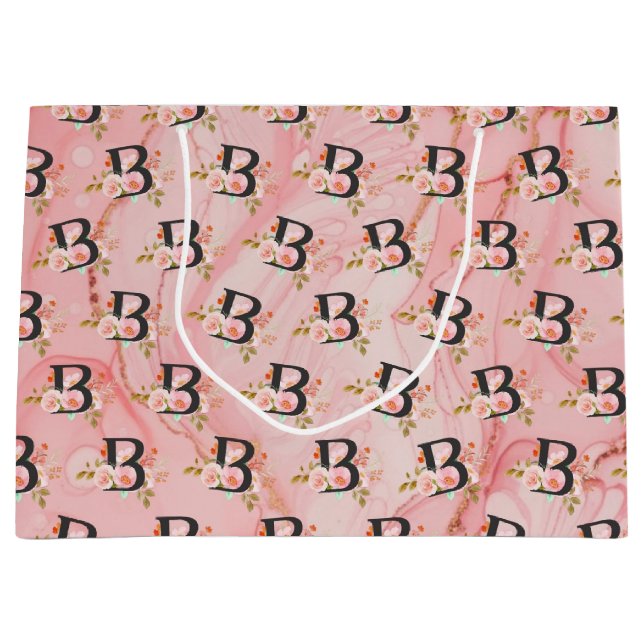 Grand Sac Cadeau Lettre B (Devant)