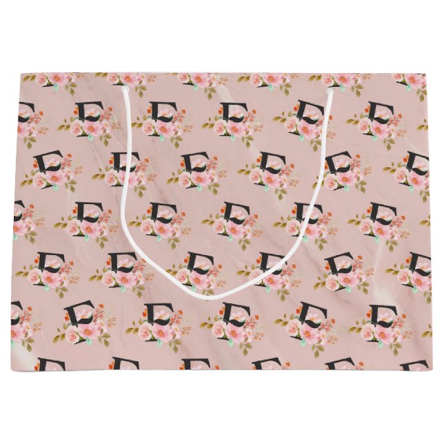 Grand Sac Cadeau Lettre F (Devant)