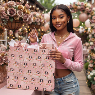 Grand Sac Cadeau Lettre P