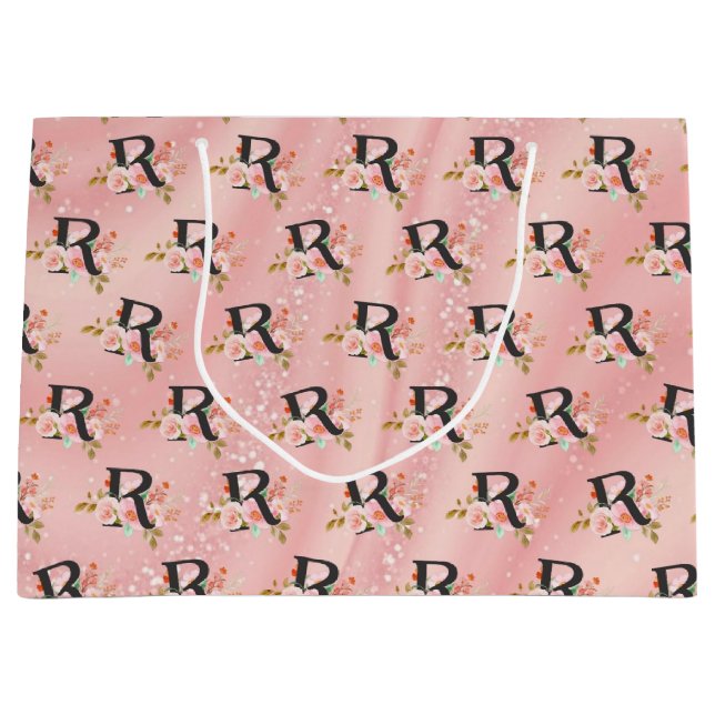 Grand Sac Cadeau Lettre R (Devant)
