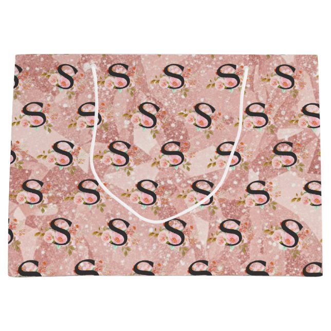 Grand Sac Cadeau Lettre S (Devant)