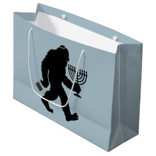 Grand Sac Cadeau L'Humour juif Bigfoot Hanoukka Chanukah Hilarié