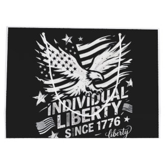 Grand Sac Cadeau Liberté individuelle depuis 1776 Grand Cadeau patr