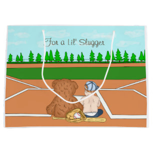Grand Sac Cadeau Lil' Slugger Baseball à thème enfant