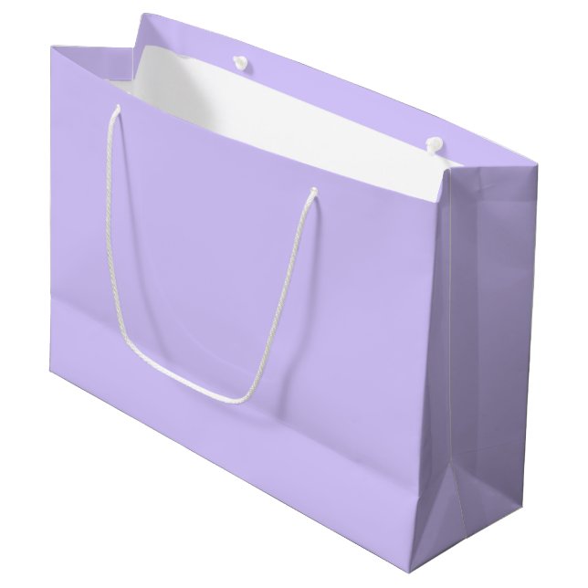 Grand Sac Cadeau Lilac Dreams Solide Color | Classic Elegant (Devant Angle)