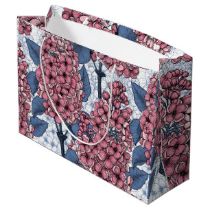 Grand Sac Cadeau Lilac en rose et bleu