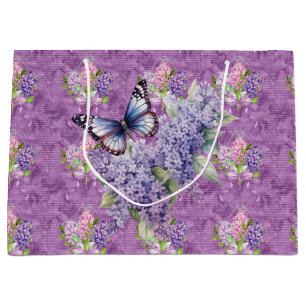 Grand Sac Cadeau Lilacs pourpres
