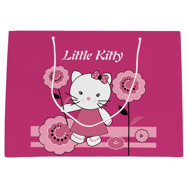 Grand Sac Cadeau Little Kitty (Devant)