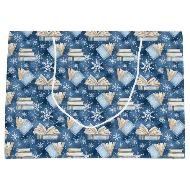 Grand Sac Cadeau Livres de Noël (Devant)