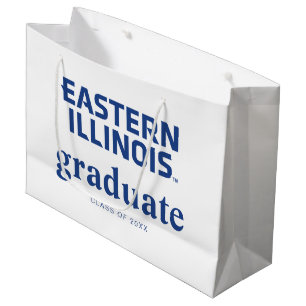 Grand Sac Cadeau Logo avec le mot de l'Université de l'Illinois ori