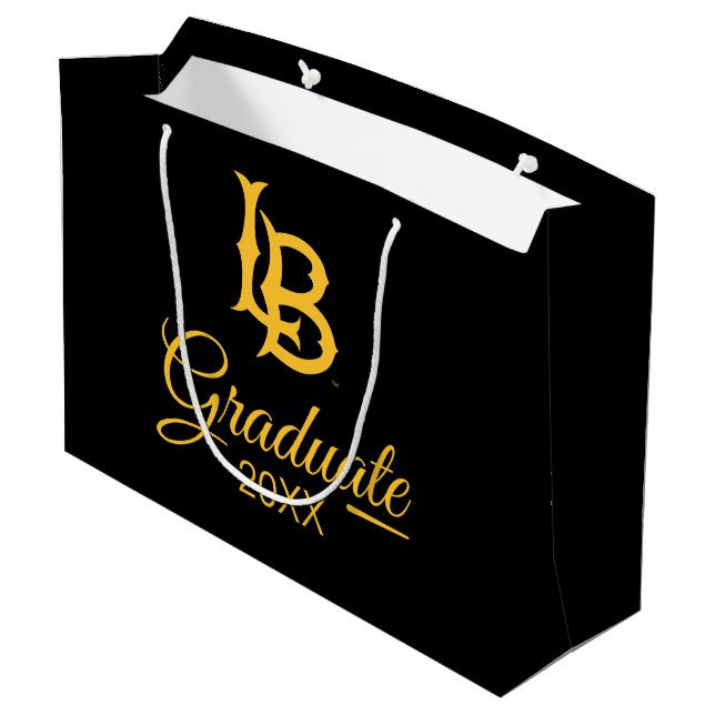 Grand Sac Cadeau Logo de fin d'études de Long Beach State (Dos Angle)