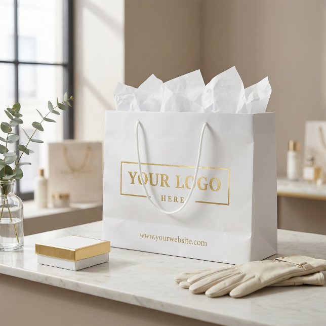 Grand Sac Cadeau Logo de l'entreprise personnalisée Cadeau promotio (Créateur téléchargé)