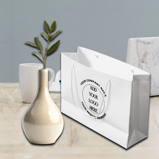 Grand Sac Cadeau Logo d'entreprise personnalisé  (Créateur téléchargé)