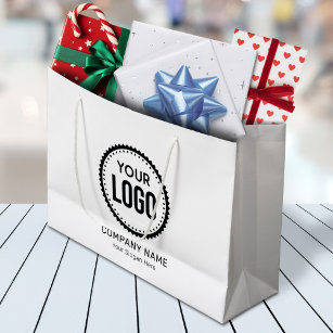 Grand Sac Cadeau Logo Et Slogan Personnalisés Avec Promotions