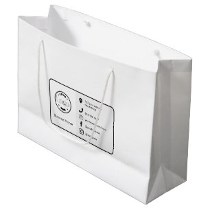 Grand Sac Cadeau Logo minimaliste moderne   Icônes personnalisées s