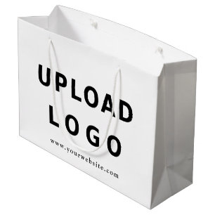 Grand Sac Cadeau Logo personnalisé Entreprise moderne personnalisée