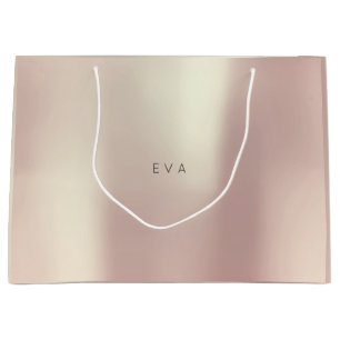 Grand Sac Cadeau L'or rose d'EVA rougissent cadeau minimal nacré