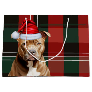 Grand Sac Cadeau Louveur de Chien à Chien à Chien à Chien Brown Pla