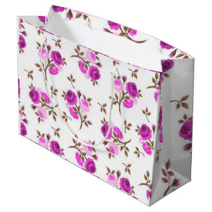 Grand Sac Cadeau Luxe floral