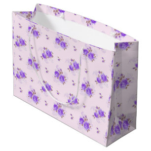 Grand Sac Cadeau Luxe floral