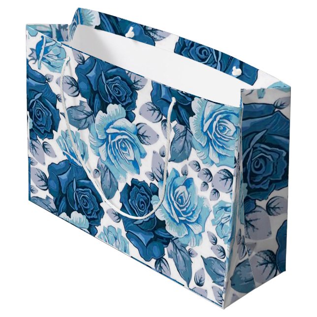 Grand Sac Cadeau Luxe floral (Dos Angle)