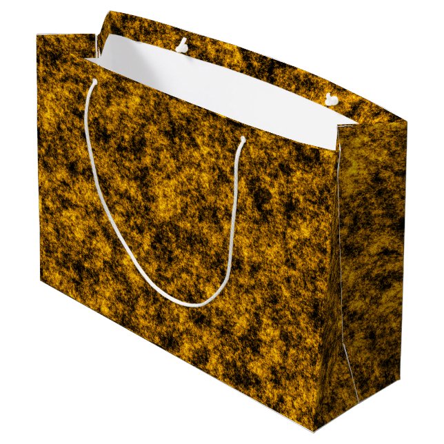 Grand Sac Cadeau Luxury Large Gold Glitter (Dos Angle)