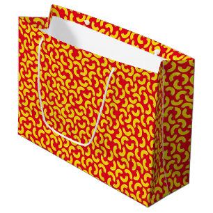 Grand Sac Cadeau Mac et fromage Anniversaire de la fête Macaroni