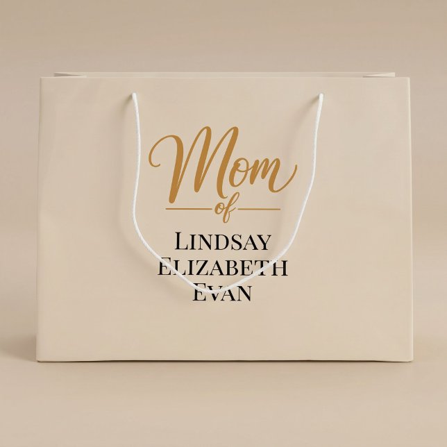 Grand Sac Cadeau Maman Élégante Personnalisée (Créateur téléchargé)