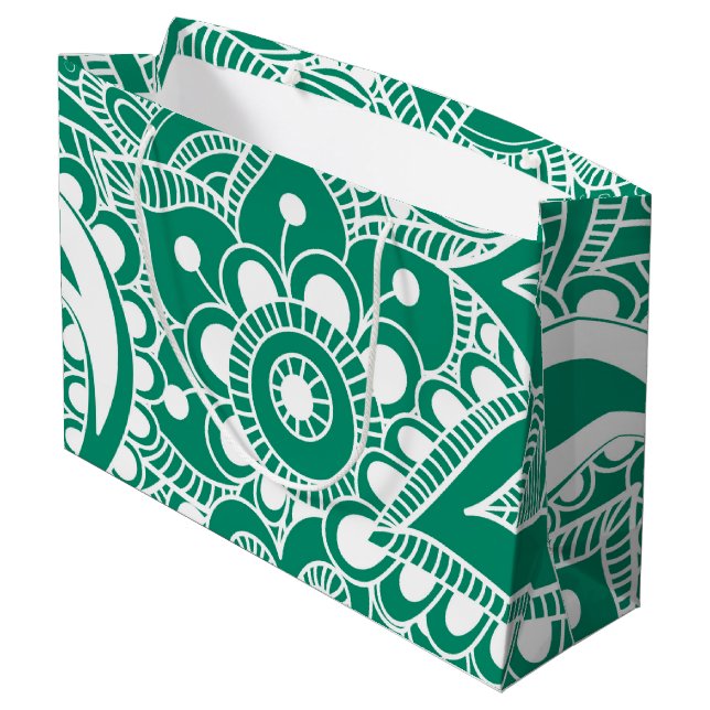 Grand Sac Cadeau Mandala 48 de luxe (Dos Angle)