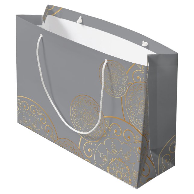 Grand Sac Cadeau Mandala 49 de luxe (Dos Angle)