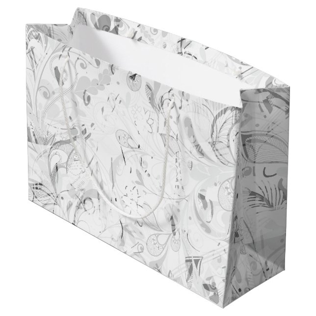 Grand Sac Cadeau Mandala 4 Abstrait (Dos Angle)