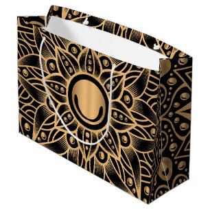 Grand Sac Cadeau Mandala de luxe 12