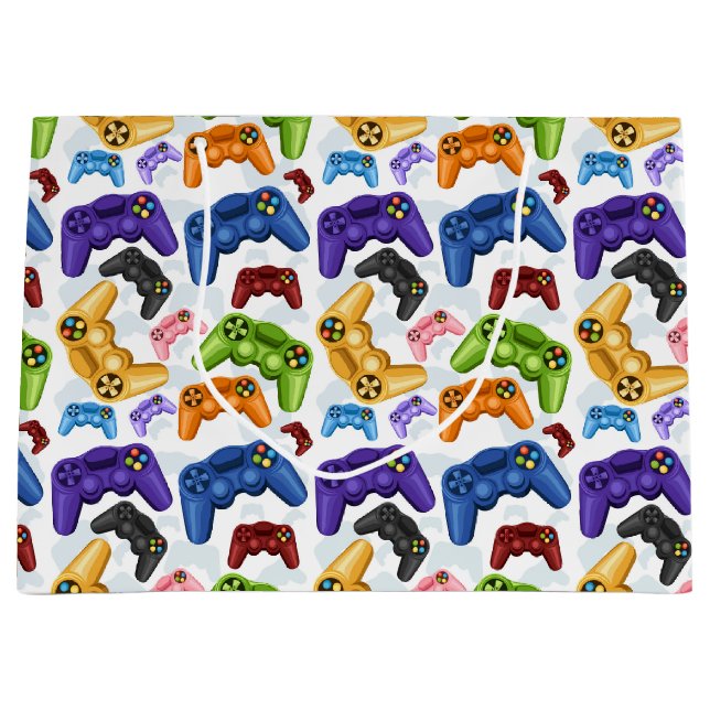 Grand Sac Cadeau Manettes de jeu  (Devant)
