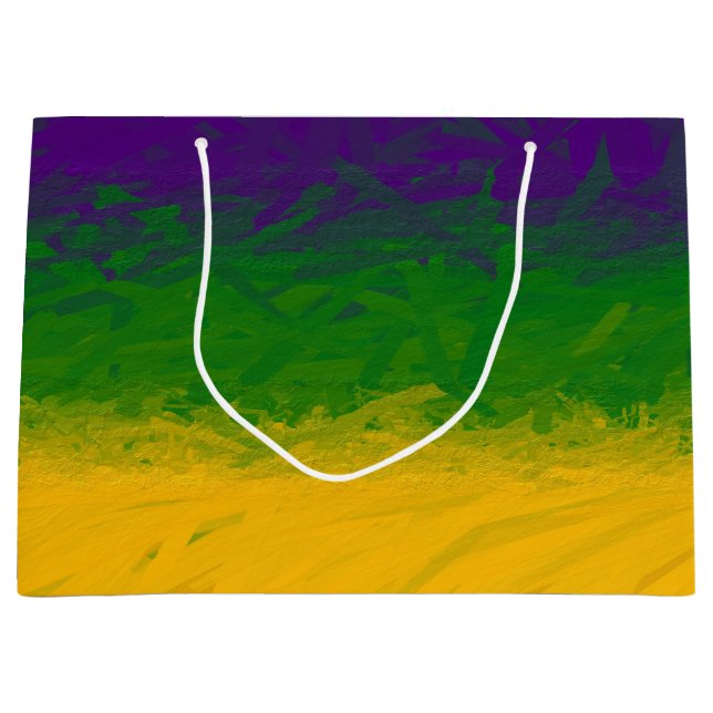 Grand Sac Cadeau Mardi Gras Gradient (Devant)